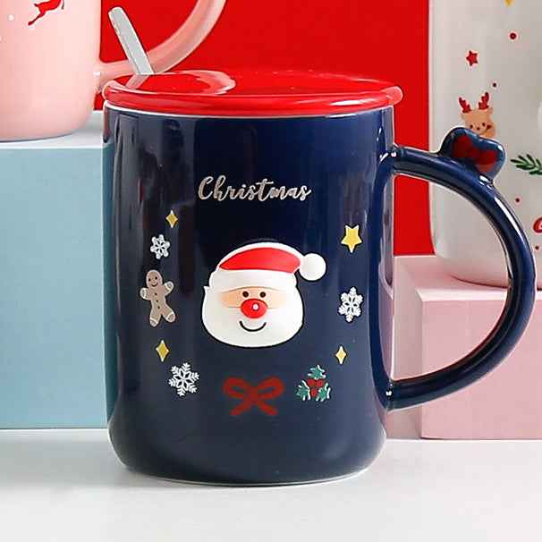 Nordic Christmas Cartoon Ceramic Cup Lovely Gift