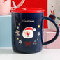 Nordic Christmas Cartoon Ceramic Cup Lovely Gift