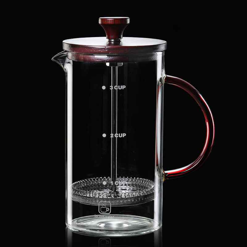 High Borosilicate Glass Method Press Pot Glass Coffee Filter