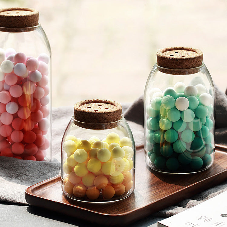 Kitchen Glass Storage Jar - Transparent Food Storage Tank for Freshness and Organization