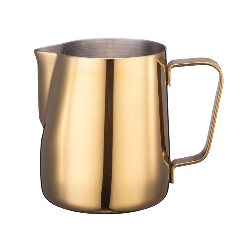 Professional Milk Frothing Pitcher with Teflon Coating for Perfect Creamy Foam