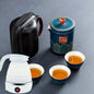 Ceramic Portable Travel Tea Set Gift Box