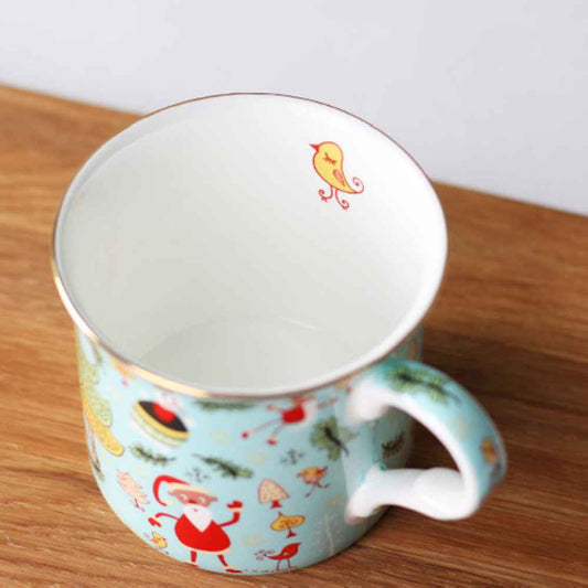 Scandinavian Illustrated Christmas Mug