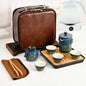 Ceramic Portable Travel Tea Set Gift Box