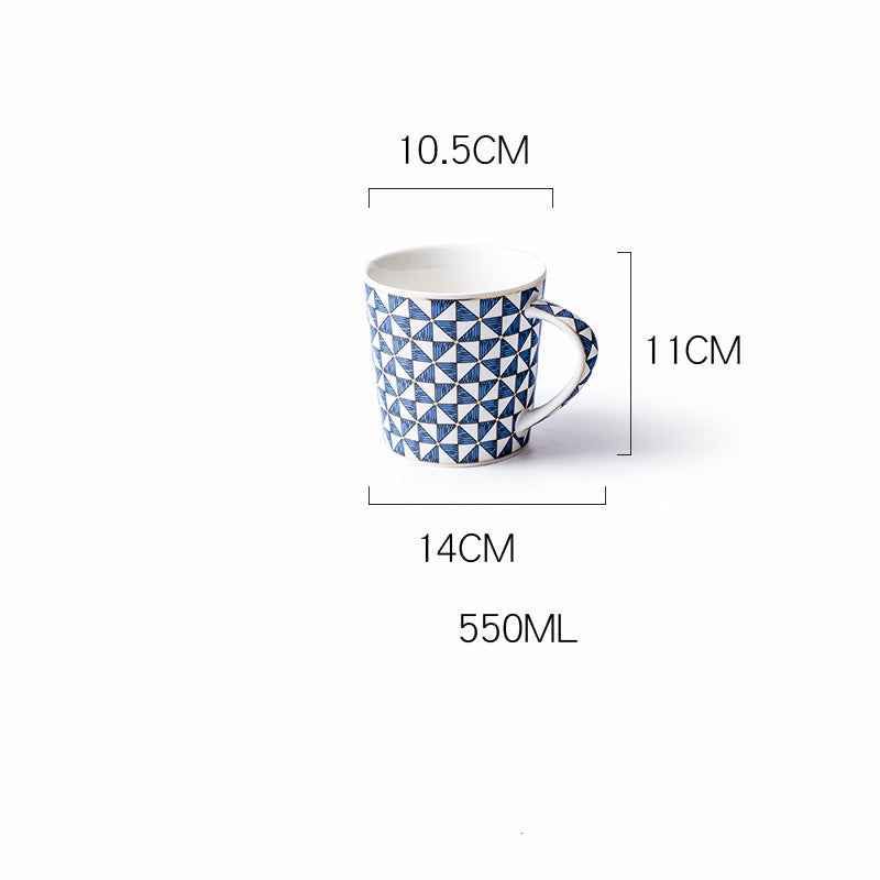 Men's Christmas Mug Large Capacity Ceramic