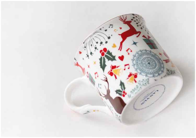 Scandinavian Illustrated Christmas Mug