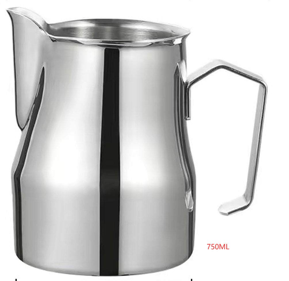 Frothing Pitcher with V-Shaped Pointed Design for Perfect Milk Froth
