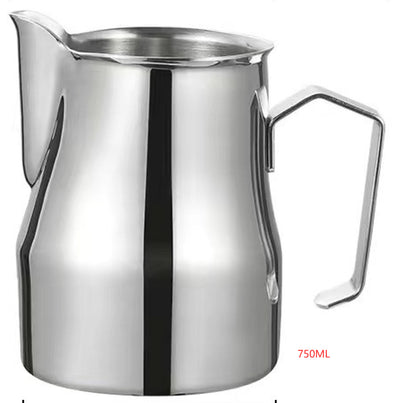 Frothing Pitcher with V-Shaped Pointed Design for Perfect Milk Froth