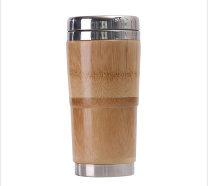 Natural Bamboo Vacuum Flask - Eco-Friendly Insulated Water Bottle