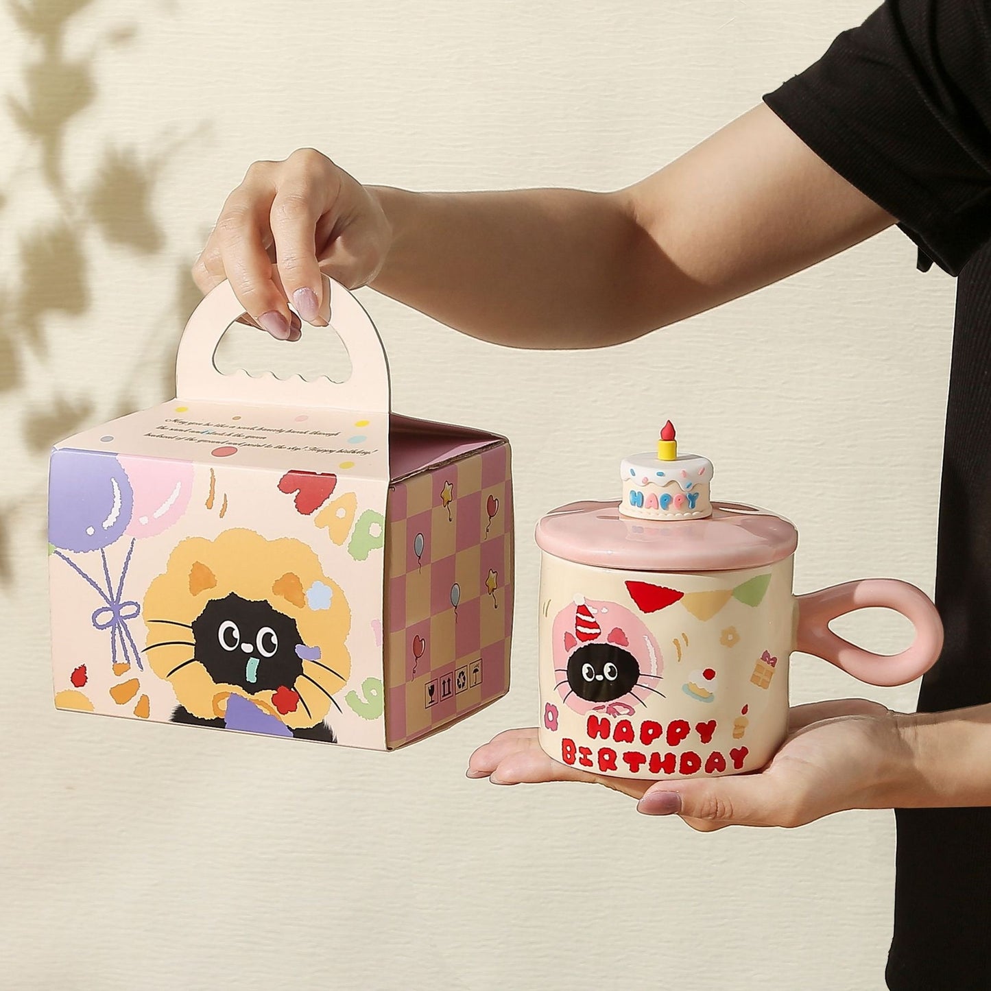 Gift Box for Birthday Cup - Handcrafted Breakfast Gift Box