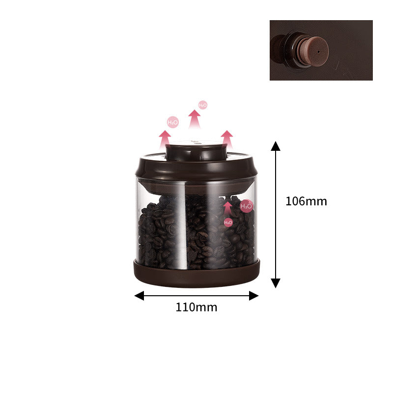 Coffee Bean Storage Jar with One-Way Exhaust Valve