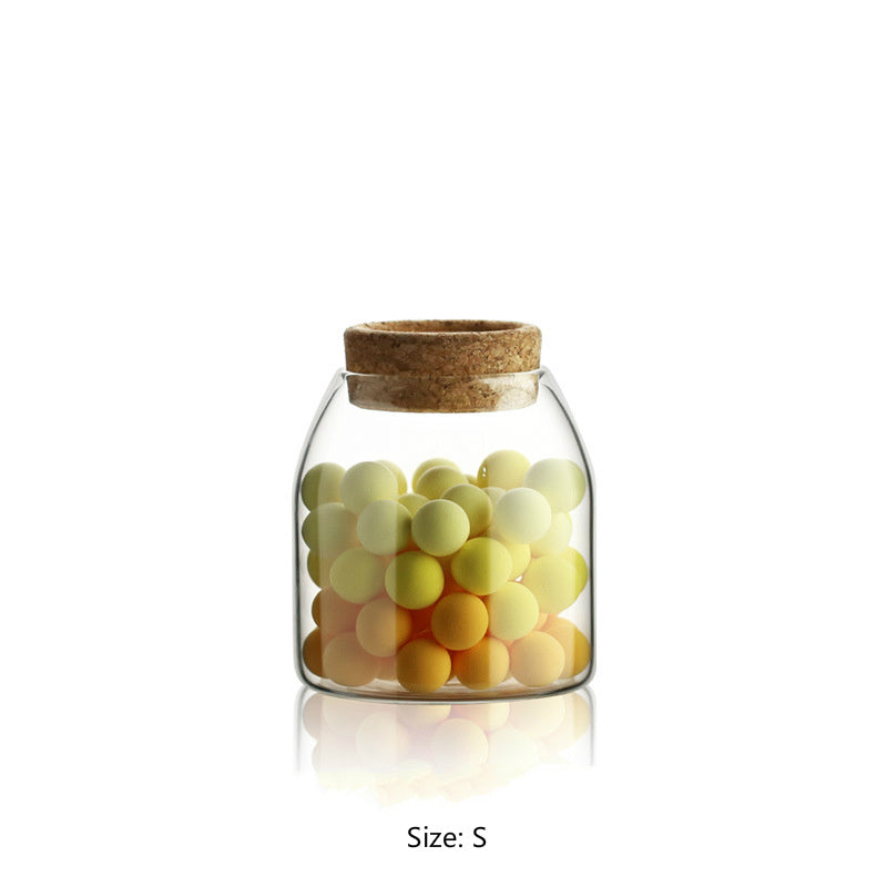 Kitchen Glass Storage Jar - Transparent Food Storage Tank for Freshness and Organization
