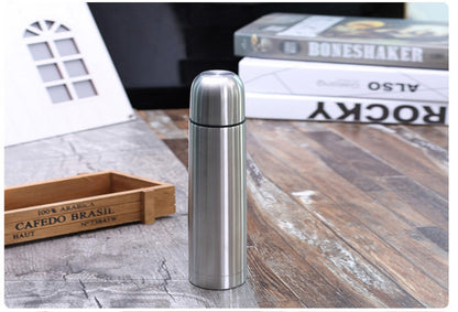 Stainless Steel Vacuum Flask - Insulated Travel Flask for Hot & Cold Beverages