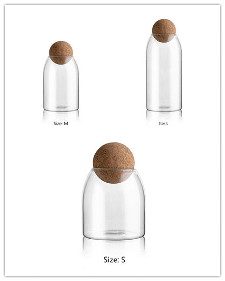 Kitchen Glass Storage Jar - Transparent Food Storage Tank for Freshness and Organization