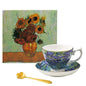 Van Gogh Coffee Cup Gift Box – Elegant Bone China Mug for Home Use