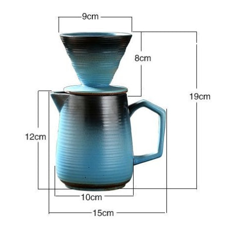 Kiln Change Coffee Filter Set with Ceramic Gilt Separator for Perfect Brew