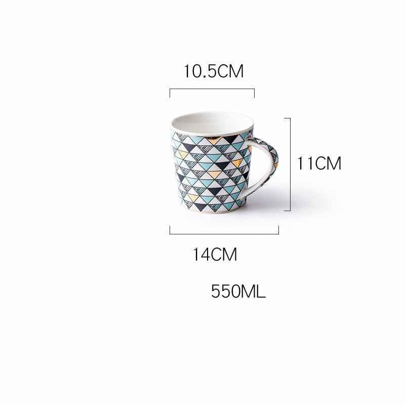 Men's Christmas Mug Large Capacity Ceramic