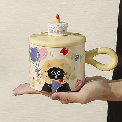 Gift Box for Birthday Cup - Handcrafted Breakfast Gift Box