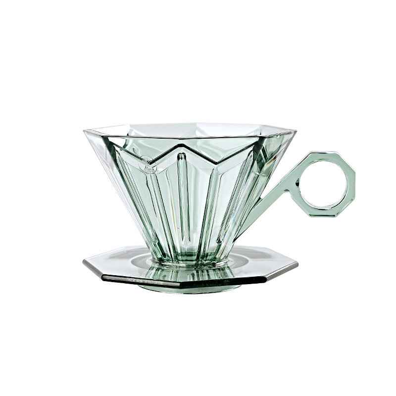 Hexagon Crystal Coffee Dripper - Elegant Brewing for Perfect Coffee