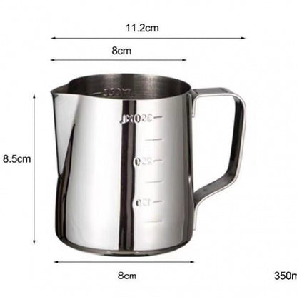 Professional Milk Frothing Pitcher with Teflon Coating for Perfect Creamy Foam