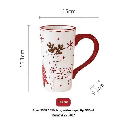 Santa Claus Ceramic Cup Office Home
