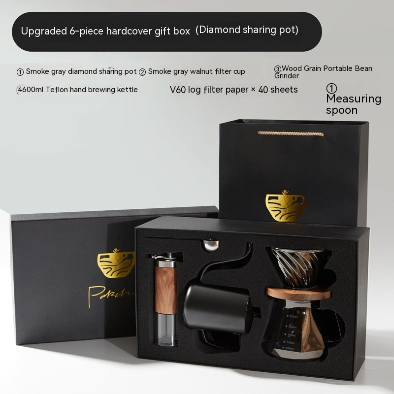 Pour-over Coffee Set Gift Box with Scale - Complete Household American Coffee Maker Combination