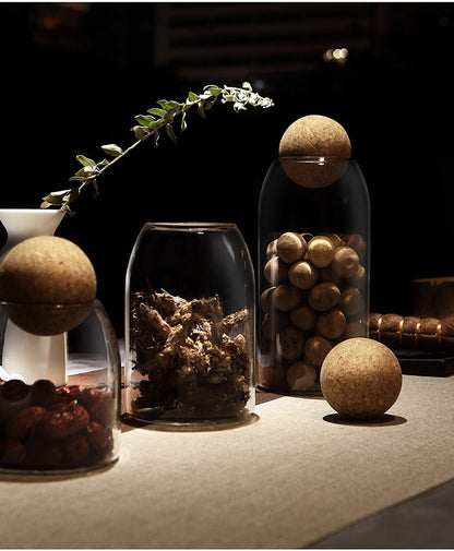 Kitchen Glass Storage Jar - Transparent Food Storage Tank for Freshness and Organization
