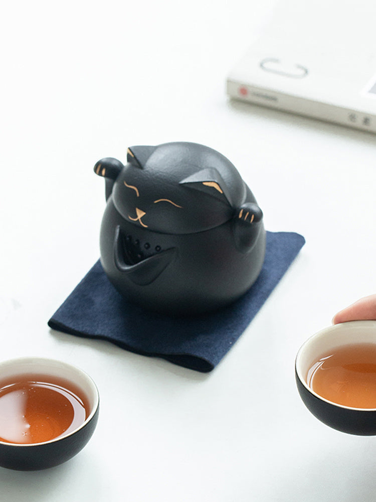 Tea Set Portable - Pot And Two Cups Outdoor Storage Bag