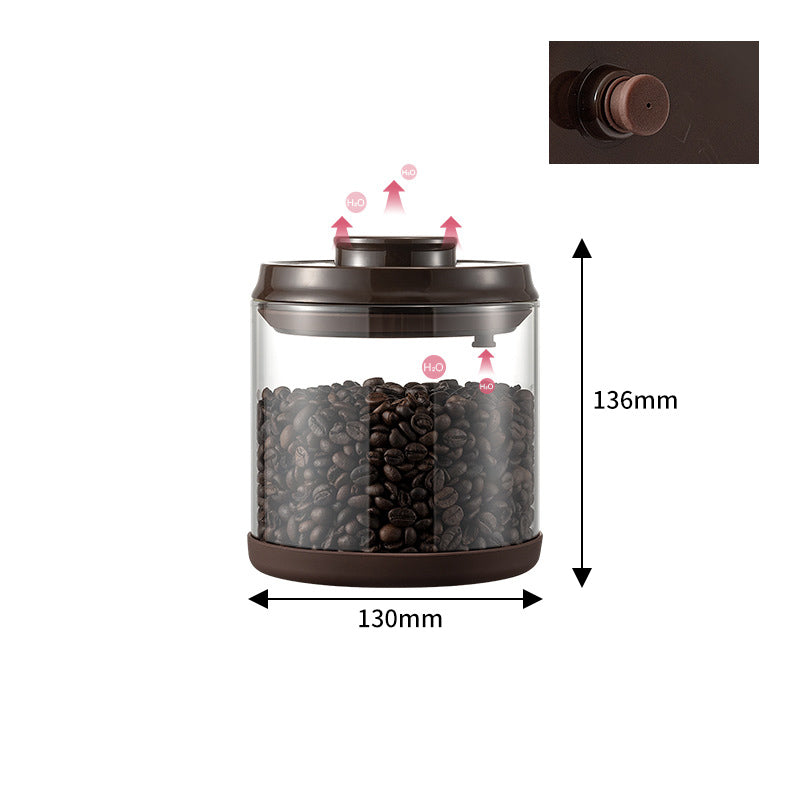 Coffee Bean Storage Jar with One-Way Exhaust Valve