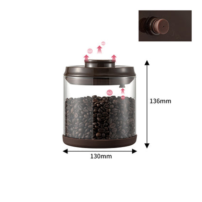 Coffee Bean Storage Jar with One-Way Exhaust Valve