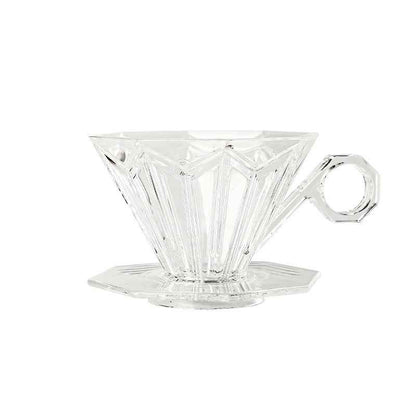 Hexagon Crystal Coffee Dripper - Elegant Brewing for Perfect Coffee