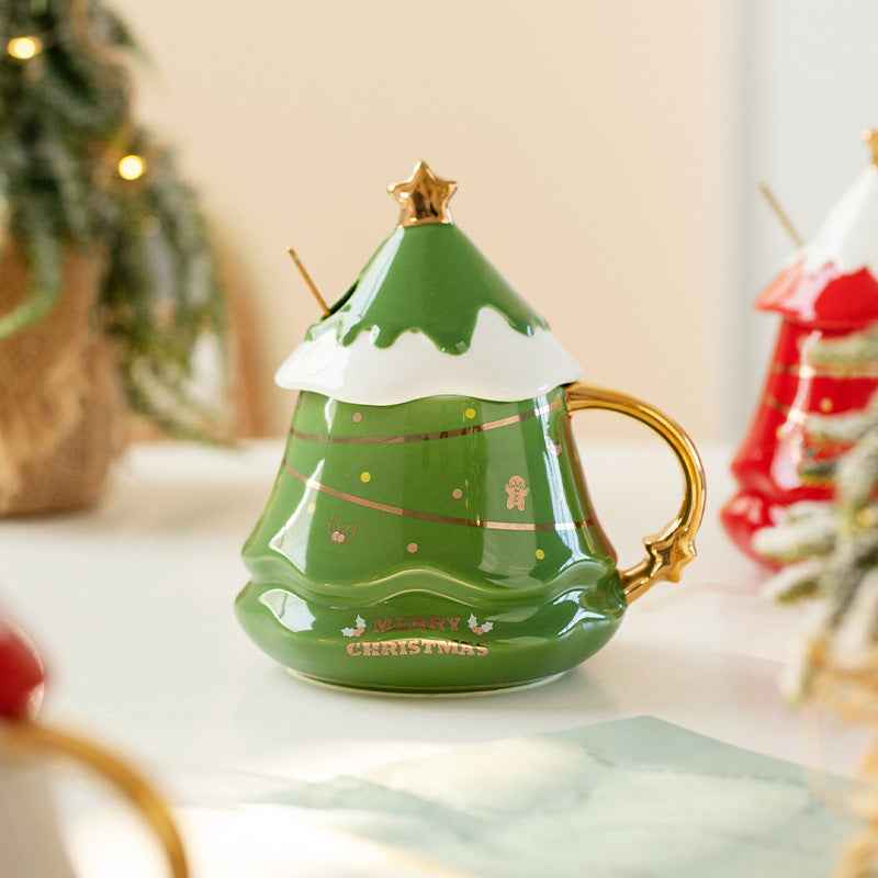 Cute Girl's Heart Mug With Lid Household Cup