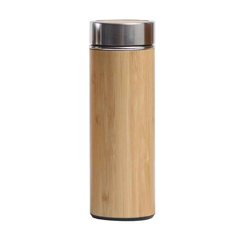 Stainless Steel Bamboo Vacuum Flask For Car Portable