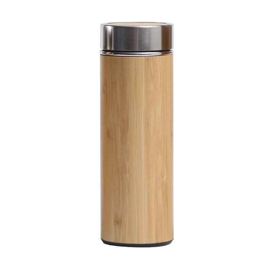 Stainless Steel Bamboo Vacuum Flask For Car Portable