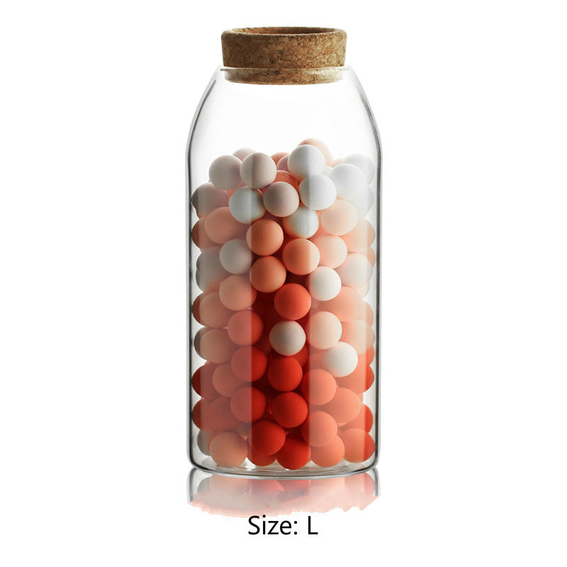 Kitchen Glass Storage Jar - Transparent Food Storage Tank for Freshness and Organization