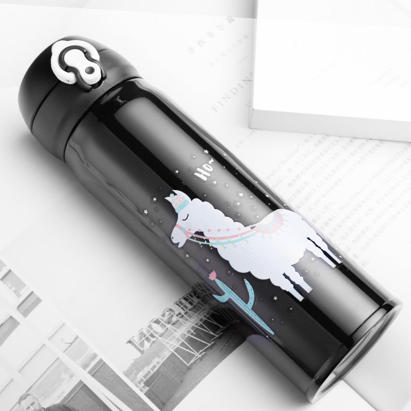 Stainless Steel Vacuum Flask for Kids and Adults - Cartoon Design