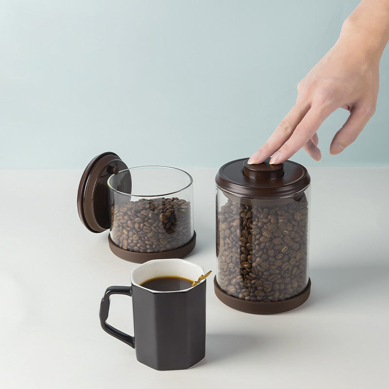 Coffee Bean Storage Jar with One-Way Exhaust Valve