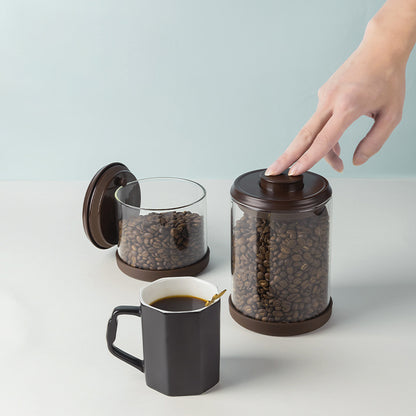 Coffee Bean Storage Jar with One-Way Exhaust Valve