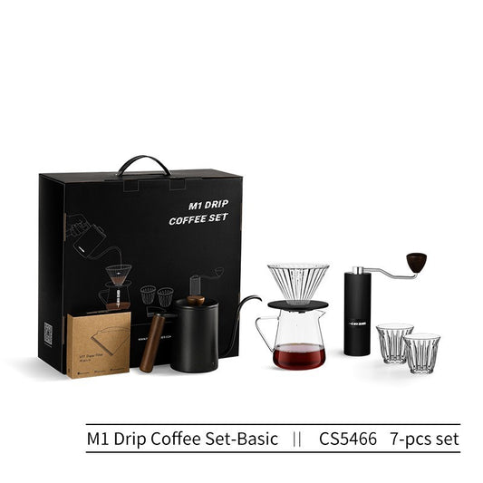 Drip Coffee Gift Set - 7 Piece Hand Brewing Coffee Gift Box for Enthusiasts