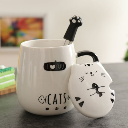 Cat Lover Gift Box Ceramic Mug - Perfect Gift for Cat Enthusiasts