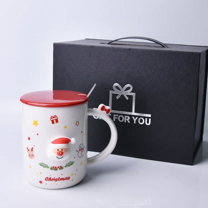 Ceramic Christmas Mug  Breakfast Coffee Cup