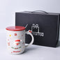 Ceramic Christmas Mug  Breakfast Coffee Cup