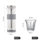 Ice Drip Coffee Pot Silicone Base Coffee Cold Extraction Pot For Kitchen Bar Cold Brew Coffee Maker Juice Tea Filter Glass Pot