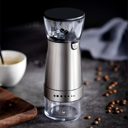 Portable Electric Coffee Grinder - USB Rechargeable and Compact Design