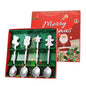 Stainless Steel Tableware Cartoon Gingerbread Man Coffee Spoon Christmas Spoon Gift Box