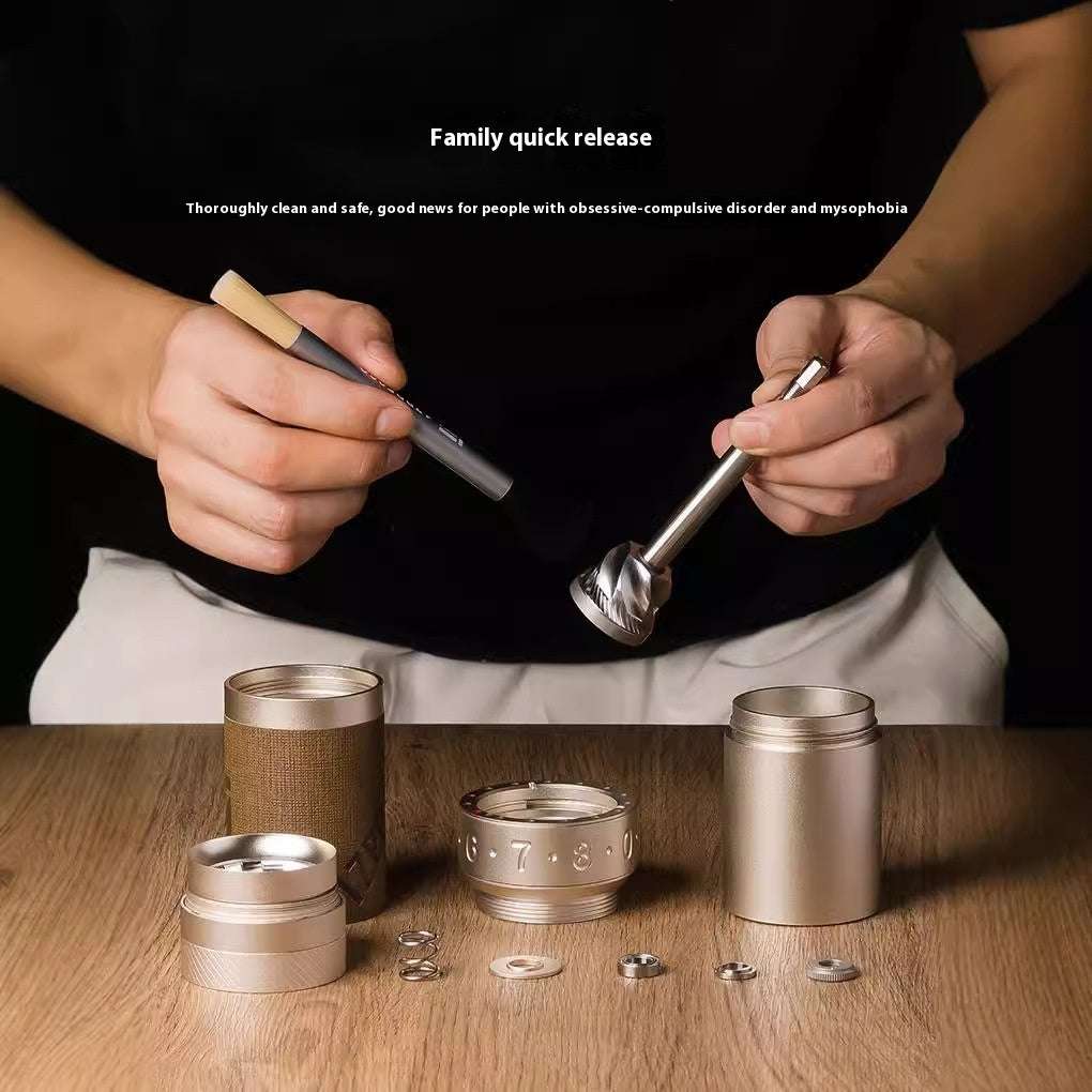 Easy clean coffee grinder, 1Zpresso ZP6 disassembly, manual grinder maintenance, burr cleaning