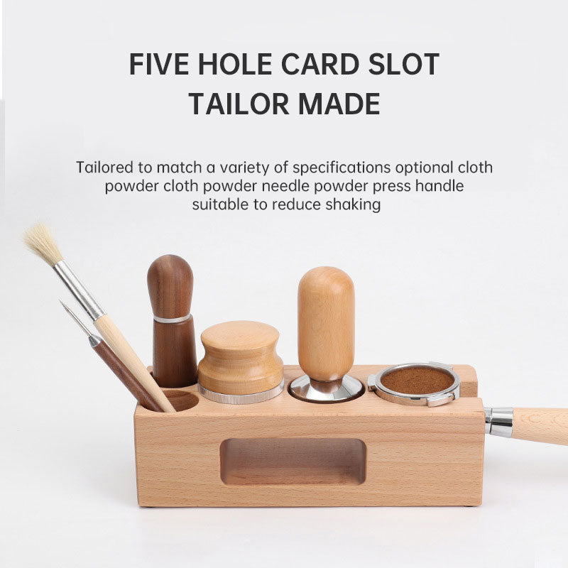 Coffee Tamping Station & Barista Tool Organizer for Perfect Espresso Preparation