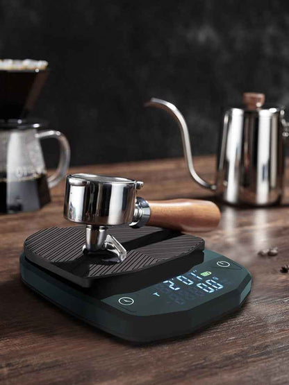 Coffee Brewing Scale with Timer - USB Rechargeable Precision Tool