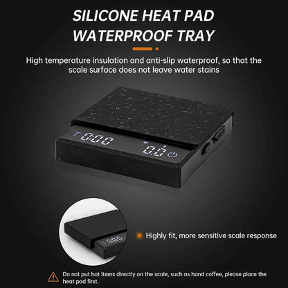 Mini Coffee Scale - Smart Precision in Black or White Options