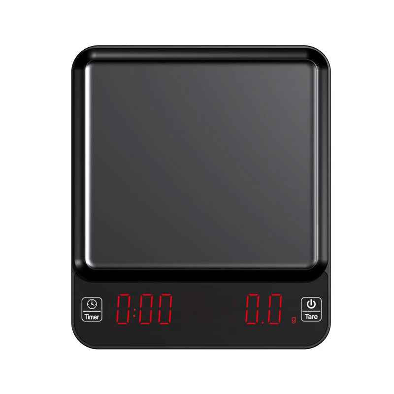 Coffee Scale with Timer and LED Display for Precision Brewing